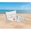 C&F Home Salty Kisses & Starfish Wishes Embroidered Coastal Decorative Throw Pillow - 3 of 4