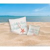 C&F Home Salty Kisses & Starfish Wishes Embroidered Coastal Decorative Throw Pillow - image 3 of 4