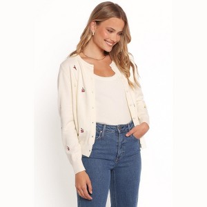 Petal and Pup Millen Flower Embroidery Cardigan - 1 of 4