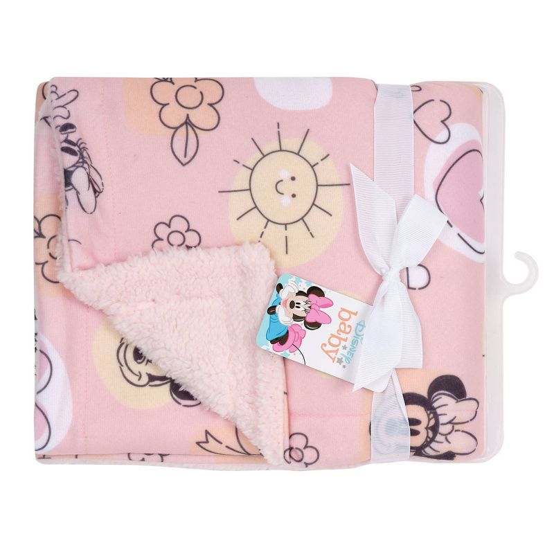 Lambs &#38; Ivy Disney Baby Minnie Mouse Fleece Baby Blanket, 5 of 6