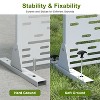 PexFix 72 in. x 47 in. Outdoor Privacy Rectangle Screen Galvanized Steel Panel Divider in White - 4 of 4