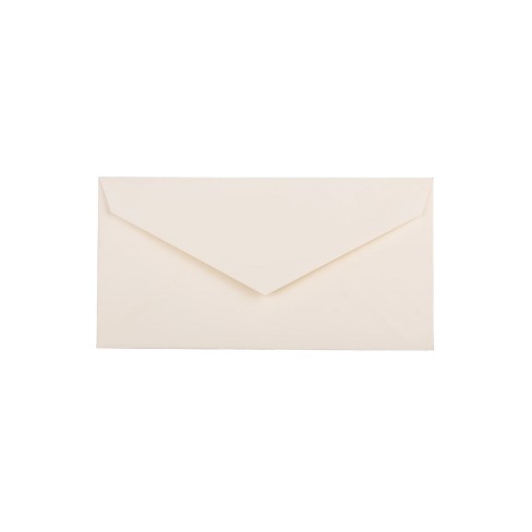 JAM Paper Monarch Strathmore Invitation Envelopes 3.875 x 7.5 Natural White Wove Bulk 500/Box - image 1 of 4