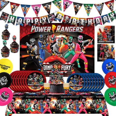 Treasures Gifted Power Rangers Party Supplies Ultimate Set for 24 Guests
