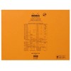 Rhodia Staplebound Notepad - Graph 80 sheets - 16 1/2 x 12 1/2 - Orange cover - 3 of 3