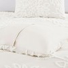 Okak Queen/King 3-Piece Cotton Tufted Floral Bed Duvet Cover Set Mini Set,Comfortable Coverlet Bedding Sets,Machine Washable - 4 of 4