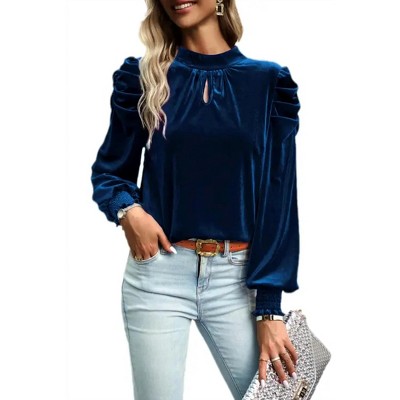 Women's Holiday Blues Blouse - Pretty Bash