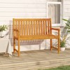 vidaXL Garden Bench Natural Wood Solid Acacia Wood Small Garden Bench - 2 of 4