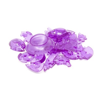 Purple Heart 3D Crystal Puzzle with 46 Pieces