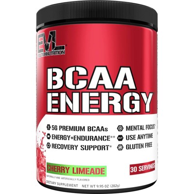 EVLution Nutrition BCAA Energy Saving 30 Servings Powder - Cherry Limeade - 9.95oz