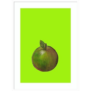30" x 41" Apple by Sarah Thompsonengels Wood Framed Wall Art Print - Amanti Art - 1 of 4