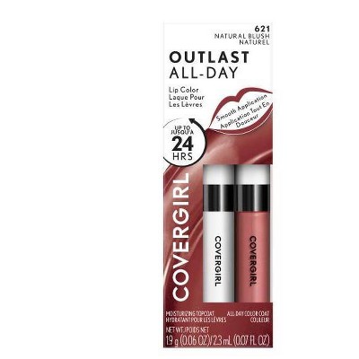 COVERGIRL Outlast All-Day Lip Color with Topcoat - Natural Blush 621 -  0.07 fl oz