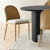 Modern Oval Dining Set for 6 - Upholstered Rattan Back Dining Chairs with 79" Table for Dining Room Kitchen-Tanpinhause - 2 of 4