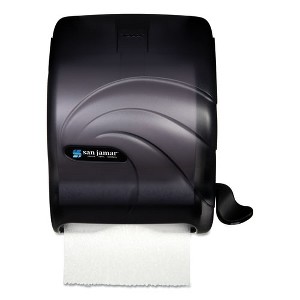 San Jamar Element Lever Roll Towel Dispenser, Oceans, 12.5 x 8.5 x 12.75, Black Pearl - 1 of 4
