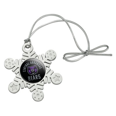University of Central Arkansas Bears Metal Snowflake Christmas Tree Holiday Ornament