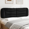vidaXL Headboard Cushion Hanging Upholstered Bed Back Pillow Faux Leather - Black 76" - 2 of 4