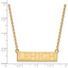 Black Bow Jewelry 14k Yellow Gold Lehigh Mountain Hawks NCAA Necklace 18 Inch - 2 of 4