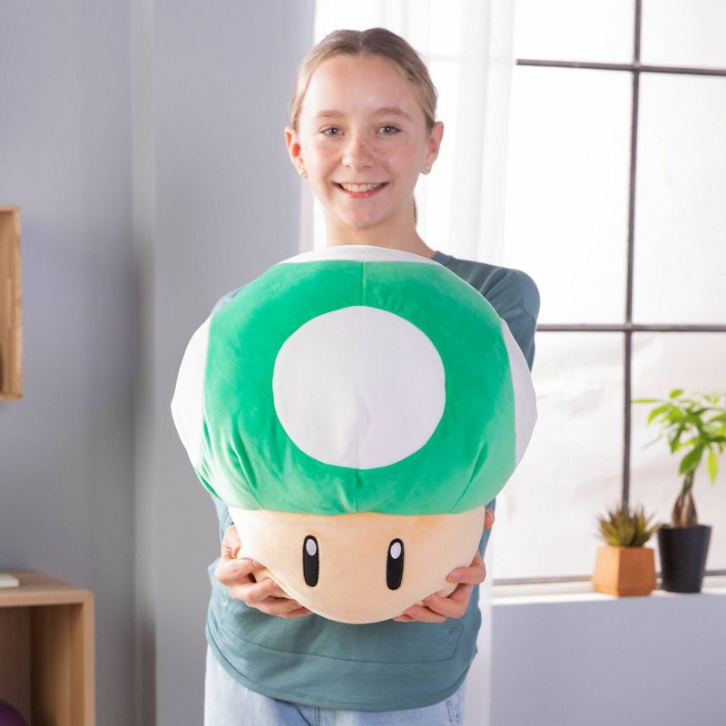 Nintendo Club Mocchi Mocchi 15&#34; Plush - Super Mario 1-Up Mushroom, 3 of 6