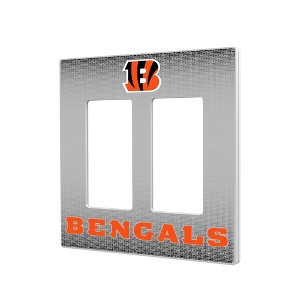 NFL AFC Teams Linen Hidden-Screw Light Switch Plate for Double Rocker - 1 of 4