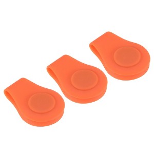 Unique Bargains Silicone Cap Clamp with Magnetic Golf Hat Clips 3 Pcs - 1 of 4