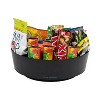 LunaLulinlk Snack Carousel, Countertop Organizer, Snack Tray, 12"L x 12"W x 4"H, Black - 2 of 4