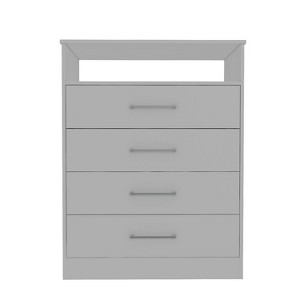 Okak 3/4-Drawer Open Shelf Storage Dresser Versatile Organizer for Small Spaces Modern Home Office/Bedroom Furniture - 1 of 4