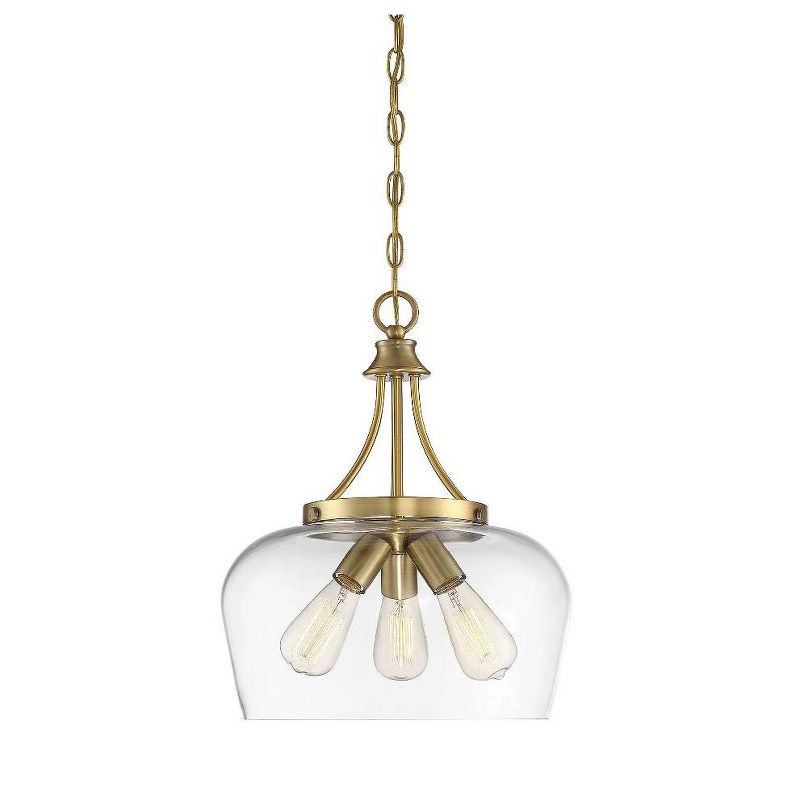 Savoy House Octave 3 - Light Pendant in  Warm Brass, 1 of 6