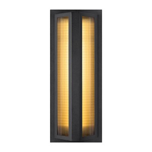 LamQee 19" Modern Outdoor Wall Light Exterior Lighting Fixtures, Black Outdoor Light Fixture, LED Outdoor Wall Sconce Lighting Outside Lights - 1 of 4