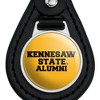 Kennesaw State Owls Alumn Black Leather Keychain - 3 of 4