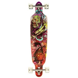 Punisher Skateboards ONI Professional Drop Down Complete Longboard Skateboard with Mild Concave - 1 of 4