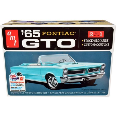 Skill 2 Model Kit 1965 Pontiac GTO 2-in-1 Kit 1/25 Scale Model by AMT