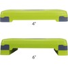 Fitvids Adjustable Aerobic Stepper Platform, Non-Slip Workout, 27", Lemon/Gray - 2 of 4