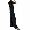 Women's Meredith Double-Breasted Satin Blazer and Pant Set - The Cotton Brand - 2 of 4