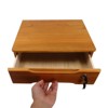 YIYIBYUS 2 Tiers Wooden Desktop Storage Box with Lockable Drawers - 4 of 4