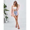 Women Crochet Lightweight Summer Cardigans Cover Up Open Front Long Sleeve - 4 of 4