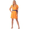 Dragon Ball Z Womens' Kanji Symbol Cosplay Costume Skater Dress - 2 of 4