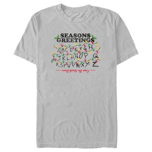 Men's Stranger Things Distressed Seasons Greeting Lights T-Shirt - 1 of 4