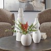 Uttermost Forma Outdoor Vases Striking White Ceramic Distinct Silhouette, Set of 3 - 2 of 4