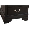 NicBex Nightstand with 2 Drawers Wooden Small Bedside Table with Metal Handles for Bedroom,Living Room - 3 of 4