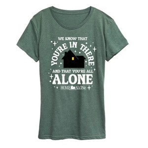Women's - Home Alone - We Know Youre In There Short Sleeve Graphic T-Shirt - 1 of 4
