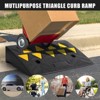 Rubber Curb Ramps  1 Pack, Rubber Threshold Ramp, Non-Slip Driveway Ramps Curbside Bridge Ramp for Loading Dock Garage Sidewalk - 2 of 4