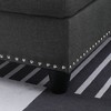 ChicFurnit Sectional Sofas Left Hand Facing Sofa and Chaise with Ottoman Storage Cushions for Living Room, Dark Gray, 71"*98"*33" - 4 of 4