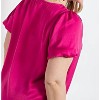 Women's Ruffle Yoke Puff Sleeves Blouse Top - GiGiO - 3 of 3