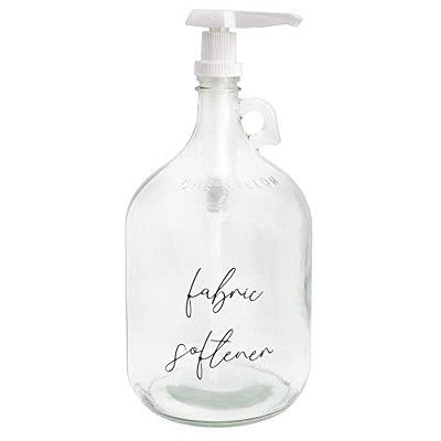 Darware Laundry Pump Soap Dispenser, Gallon Glass Pump Bottle for Liquid Detergent