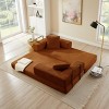 Cloud Boneless Convertible Floor Sofa Bed,  4-in-1 Foldable Compressed Loveseat Lounge Sleeper, High-Density Sponge & Corduroy Fabric - 4 of 4