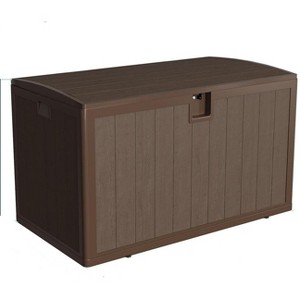 130 Gallon Outdoor Waterproof Storage Box for Lockable Package Delivery Patio Storage Box Cushions, Throw Pillows, Garden Tools and Pool Floats - 1 of 4