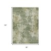 HomeRoots 8' X 10' Sage And Beige Abstract Washable Indoor Outdoor Area Rug - 2 of 3