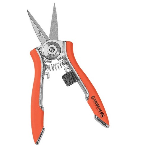 Nevlers Anvil Garden Shear Pruners - Stainless Steel Blades, Red : Target