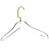 Designstyles Clear Acrylic Clothes Hangers, Heavy-Duty Closet Organizers with Matte Gold Chrome Hooks, Perfect for Suits and Sweaters - 10 Pack - 2 of 4
