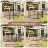 DOMETOUR Dog Playpen Indoor Outdoor, Metal Heavy Portable Foldable Dog Fence for Large Medium Small Dogs - 4 of 4