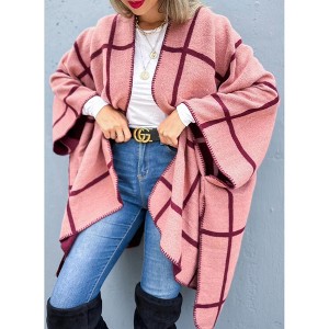 Women's Reversible Grid Cardigan - Amoli - 1 of 4